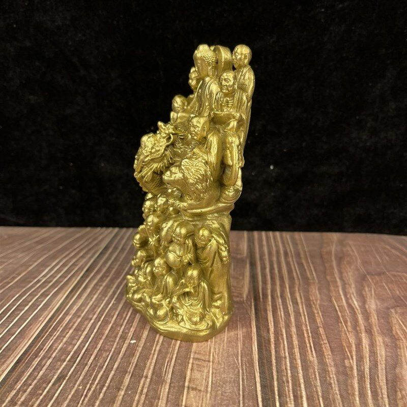极速纯铜十八罗汉仿古做旧精细佛祖罗汉工艺品仿古W古玩摆件收藏