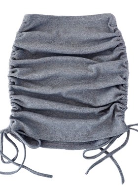 极速womban Summer skirts solid color period ladies knitting