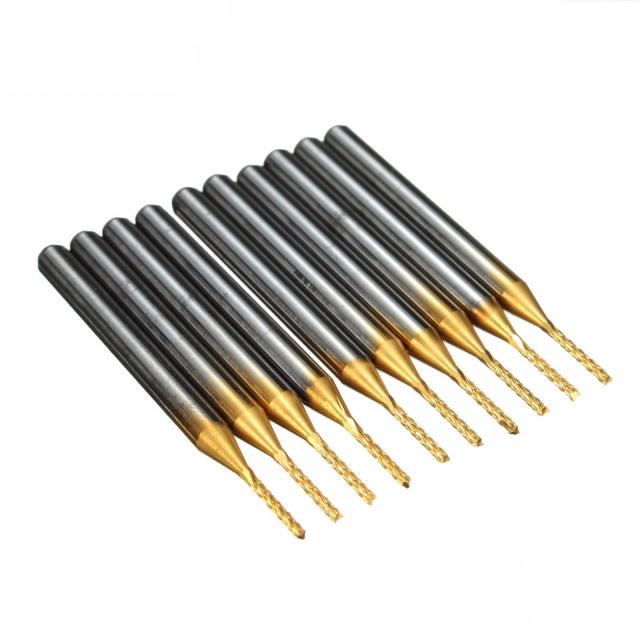 极速10pcs DB-P4 1.0mm Carbide APCB Bits 1/8 Inch ank Titaniu