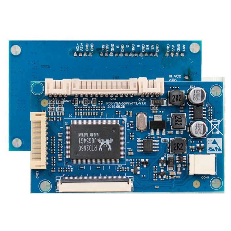 极速适用6.5寸 7寸 8寸9寸液晶屏电脑VGA AMV驱动板通用接口50pin