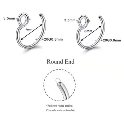 极速1Pcs Fake Piering Septum Nose Ring Fashion punkW Non Pie