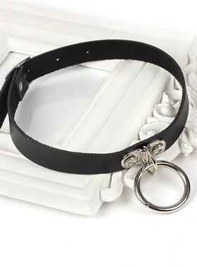 新品Necklace Collar Circle FashioGn Leather Belt Necklace