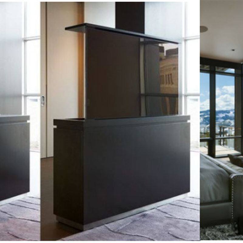 极速捷昌升降显示器可移动液v晶通用落地机械式电视机架黑色电视