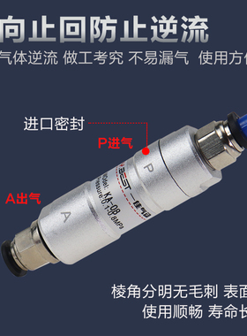 极速气动止逆阀 气 KA-08 KA-10 KA-15 KA-20 KA-25 40X 50止逆阀
