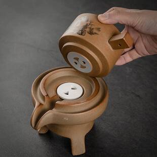 极速家用沏茶石磨盘泡茶器单个懒人D泡茶神器陶瓷茶壶配件茶漏待