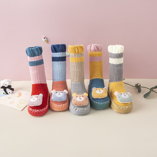 宝宝学步袜透 潮流地板袜婴儿学步鞋 极速2022新款 长m筒学步袜韩版