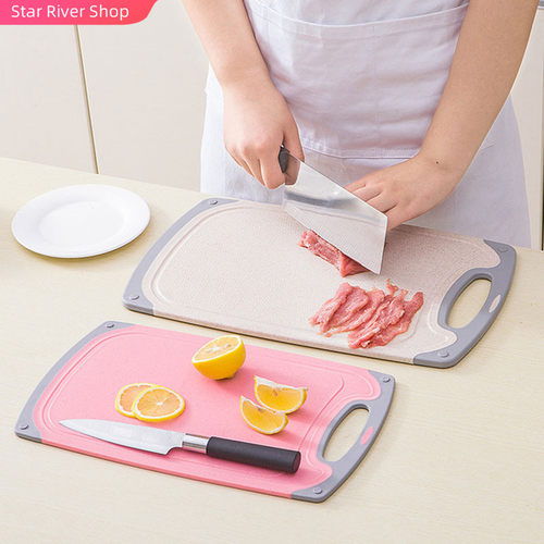 极速Fashion Antibacterial Cutting Board Durable WhUeat Straw