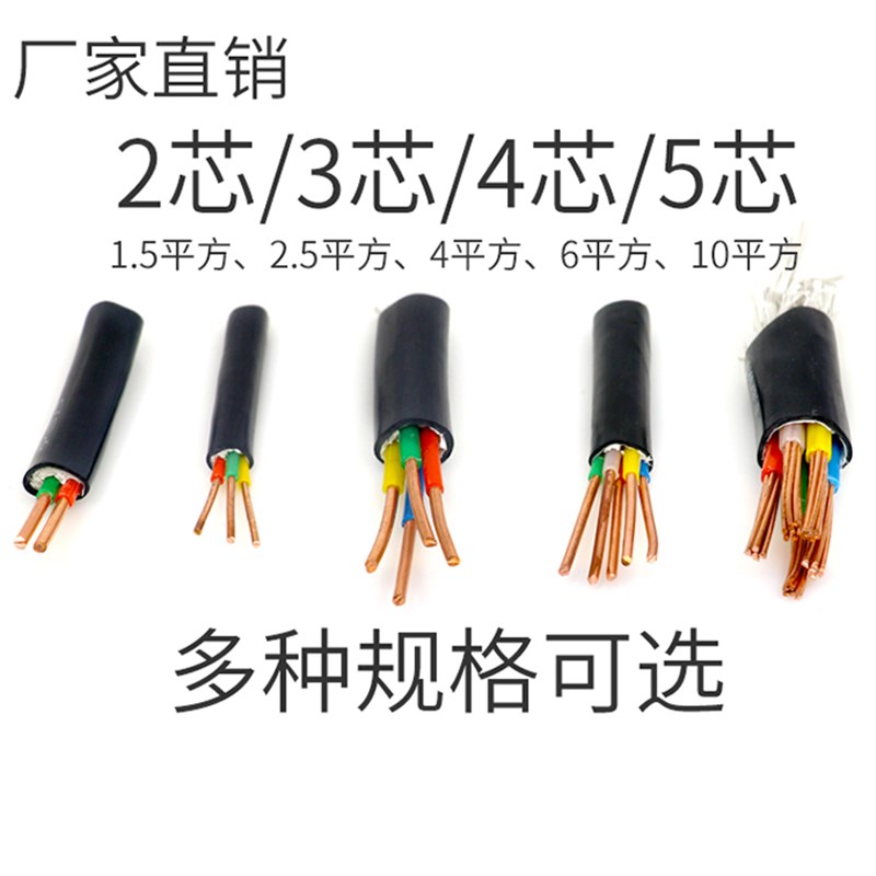 极速国标YJV电力电缆YJV22铠装铜芯电缆电线2X10L/3X10/4X10/5X10