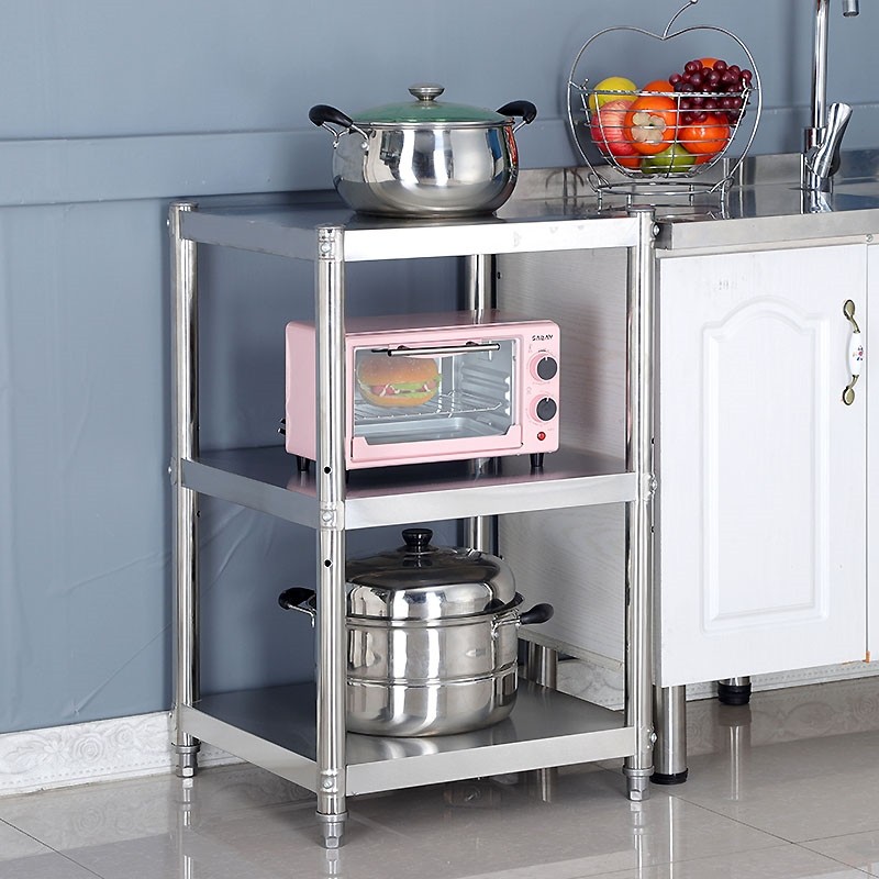 极速三层家用宽30长8p0宽30高50烤箱架的架子简易不锈钢架子厨房,厨房/烹饪用具,水舀/水瓢,淘宝优惠券,粉丝福利购,淘宝优惠卷