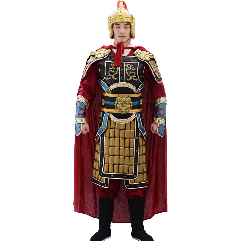 极速古装电d视剧唐朝官服武将盔甲演出服装男真人可穿影视将军盔