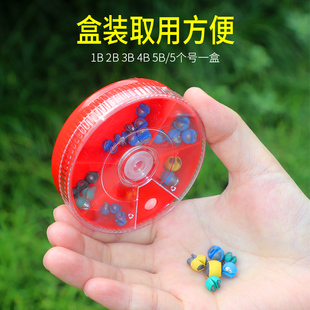 极速咬铅路亚包胶矶钓开口套装钓鱼F子线夹铅坠手捏筏钓微铅坠渔