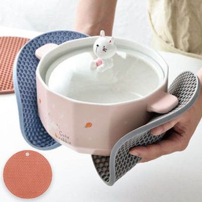 极速1pcs Rubber Insulation Pads AnDti-scalding Table Mat Kit