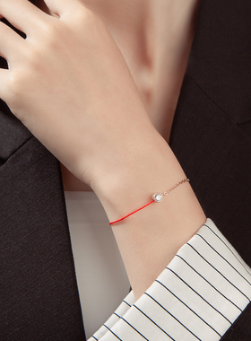 极速幸运细红绳手链insu小众设计感闺蜜女二人款简约牛年本命年转