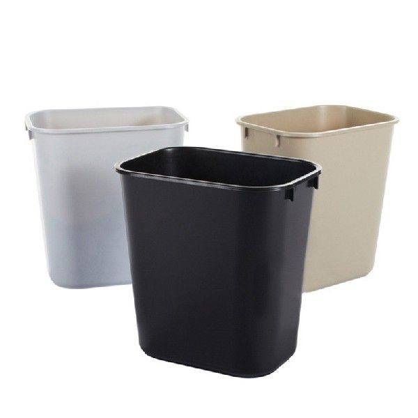 极速13L Simple Plastic Trash Can DurableO Waste Container