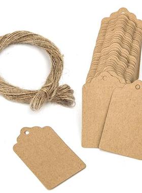 极速Kraft paper gift label tag 20m jute twine roTpe gift wra