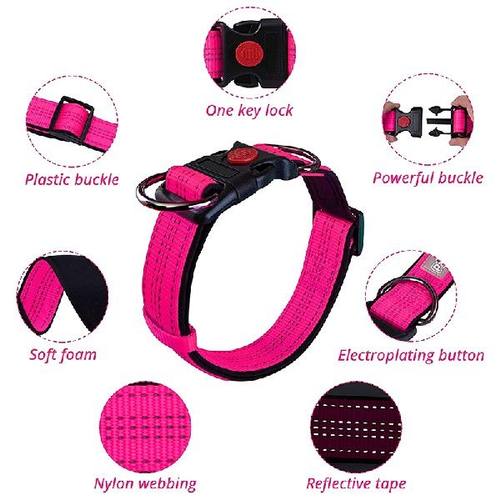 极速Dog Collar Pet Dog Reflective DTracker Collar Night Safe