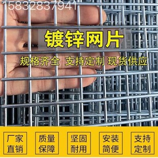 极速镀锌铁丝电焊网片小孔养x殖围栏钢丝网养鸡狗笼兔笼加粗建筑