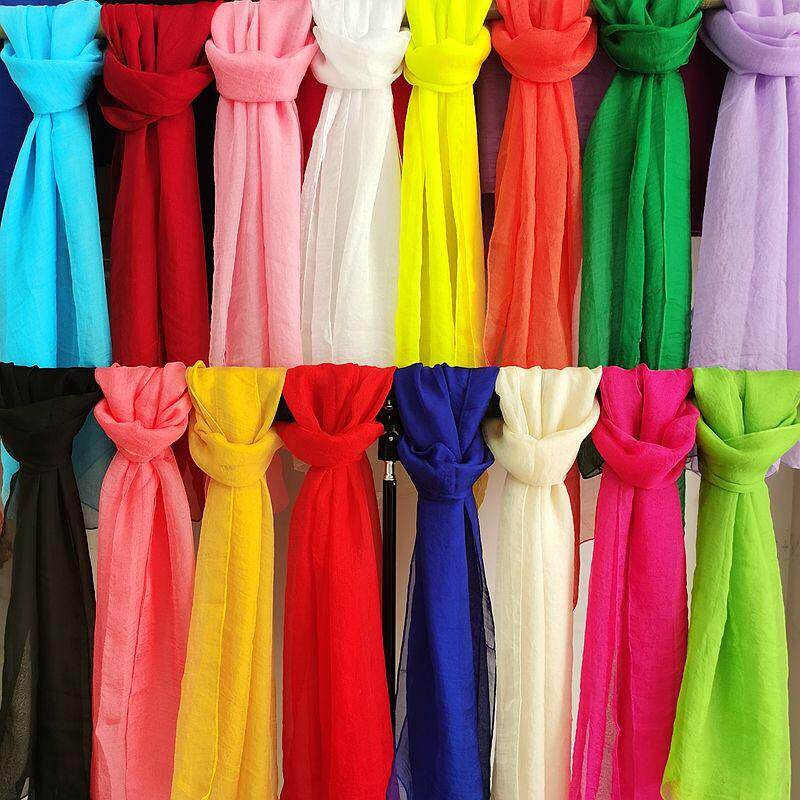 长款舞蹈丝巾长条薄款百