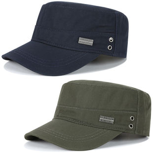 平顶帽男春夏季时尚休闲中老年帽子鸭舌帽爸爸爷爷男款户外棒球帽