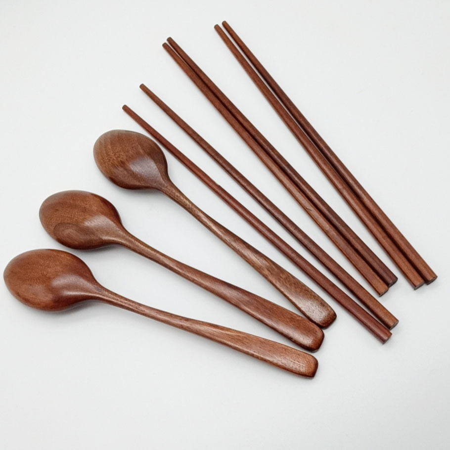 何适家居 成人便携筷子勺子餐具套装二色可支持饭店酒店LOGO