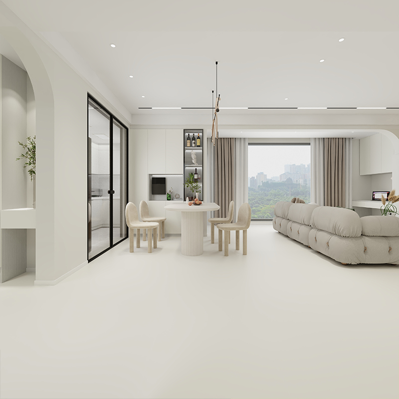 极速奶油风天鹅绒柔光砖600x12B00纯素色微水泥瓷砖化妆室壁砖客