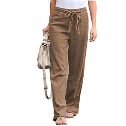 极速.2022 Fasihion Ladies Multicolor Wide Leg Casual Pants