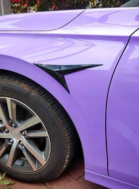 极速汽车通用叶子板车侧边贴改装用品水转印碳纤维PVXC贴纸侧翼外