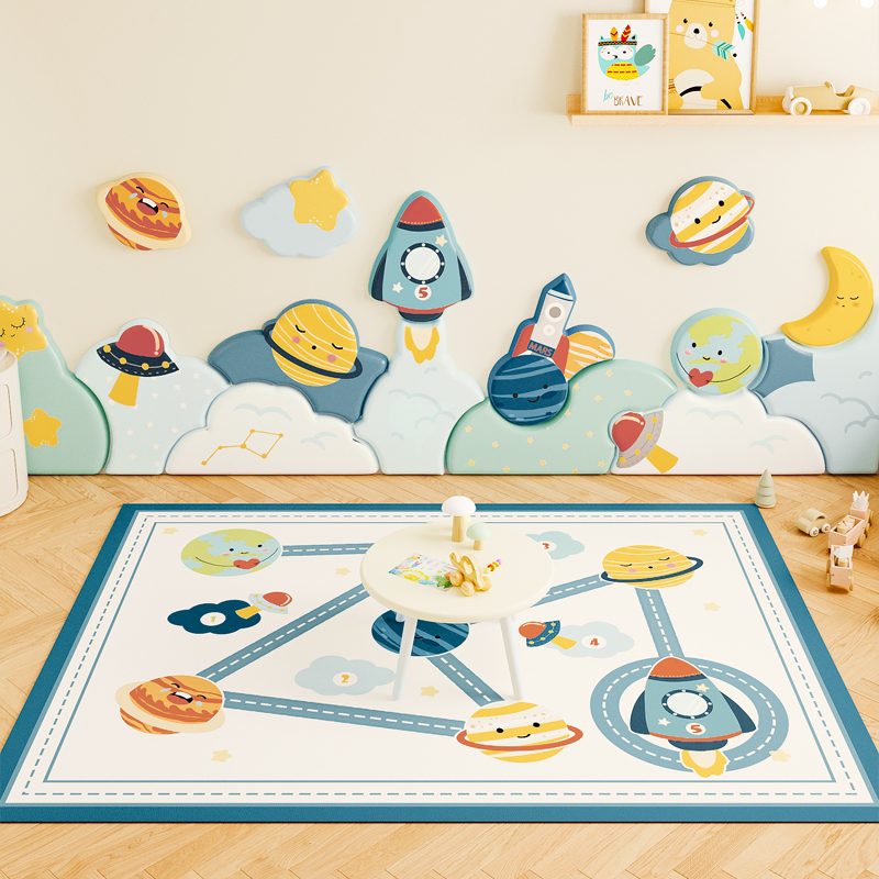 极速地垫儿童爬行垫pnvc免洗易打理防水防滑防摔家用可定制阅读区