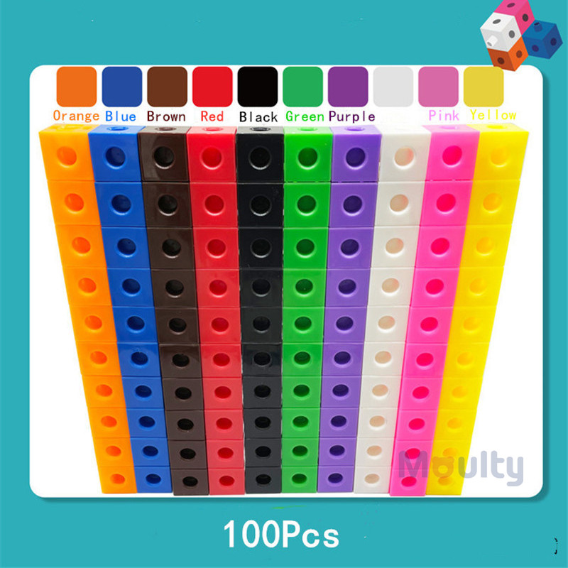 极速Moulty Linking Math Cuubes with Activity Cards Set, Numb