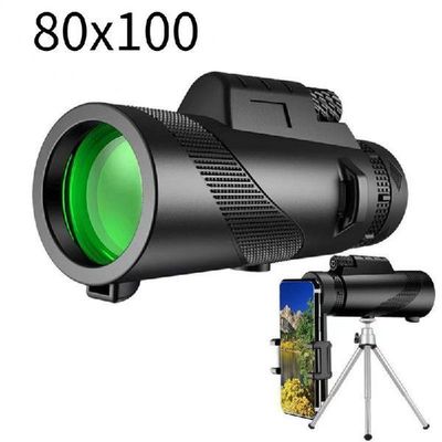 极速80X100 Monocular Telescope High Definition UZoom Night