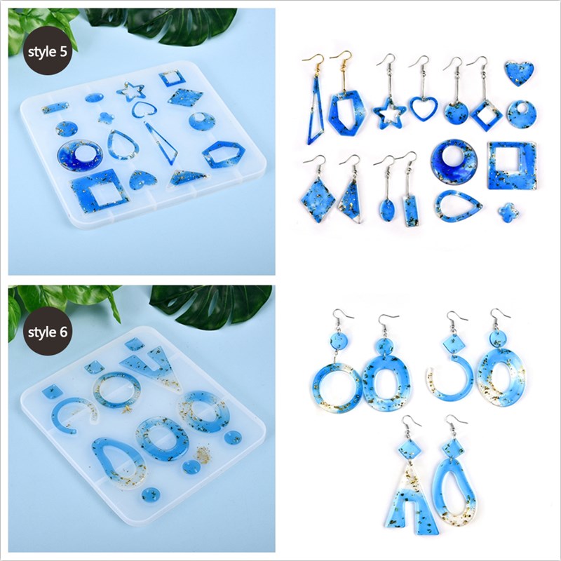 极速Earring Pendant Resin Mxolds Silicone Mold For DIY UV Re