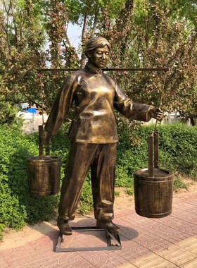 极速玻璃a纤维知青下乡人物雕塑红色文化纪念馆农耕劳动户外铜雕