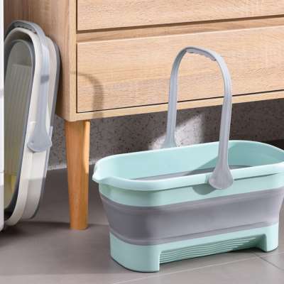 极速可摺叠拖把桶k长方形拖布桶便捷式家用单桶大号拖地桶洗车水