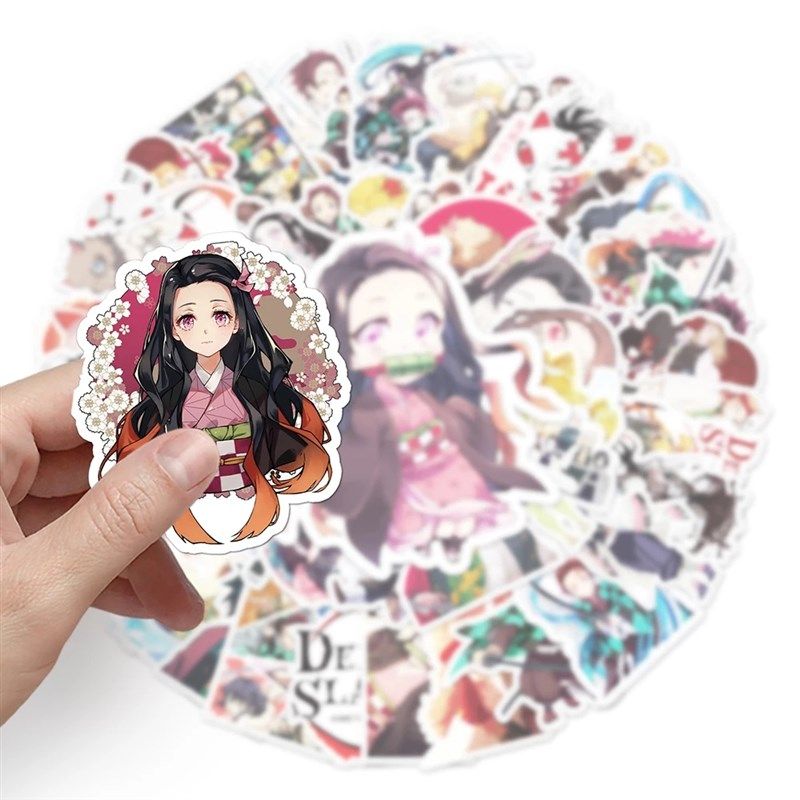 极速50PCS Animje Demon Slayer Graffiti Stickers For Phone Lu