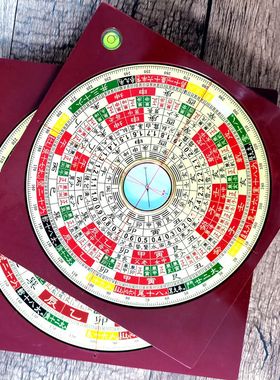 极速万福堂罗f盘 胡一鸣盘纯铜8寸6寸电木罗盘仪风水盘高精度