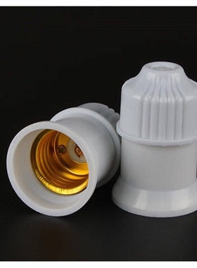 极速灯头座螺口家用陶瓷吊式悬挂罗口螺旋e27加R厚路灯配件白色口