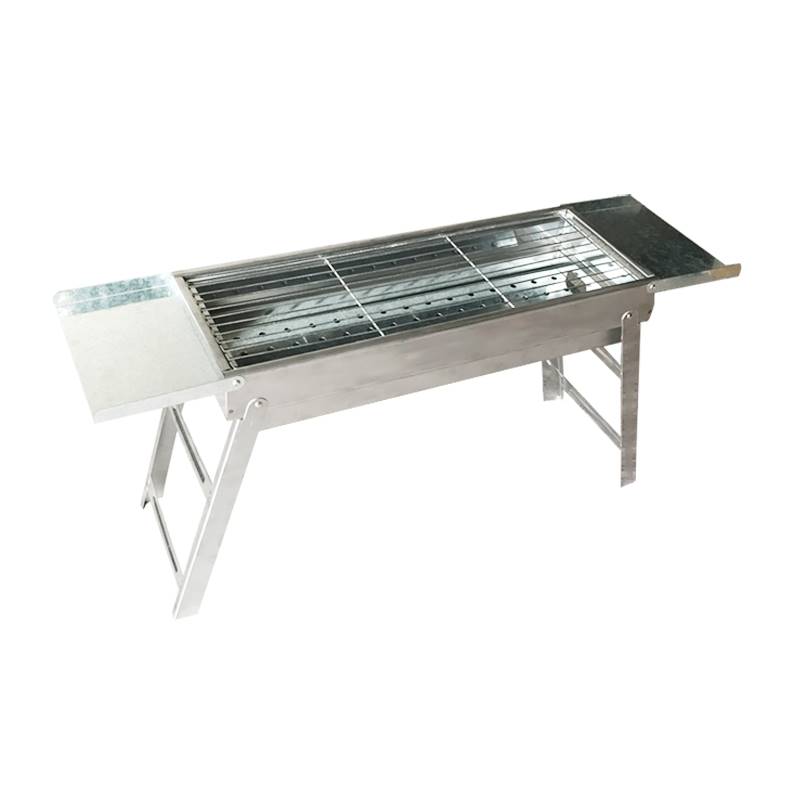 极速不锈钢折叠烧l烤炉子户外加厚野外烧烤架子家用抽拉木炭碳烤