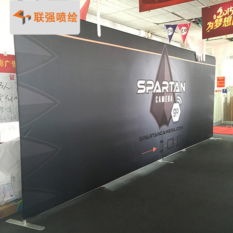 直行铝布秀展架弹力布前台展示架直销铝管布展架