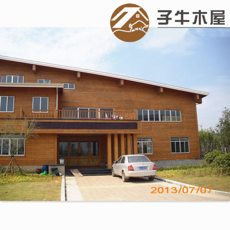 装配式防腐小别墅木屋效果图