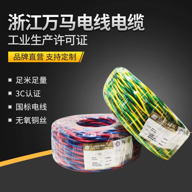 万马RYJS电线 WDZAN-RYJS2*1.5/2.5/4低烟无卤 浙江万马电线电缆