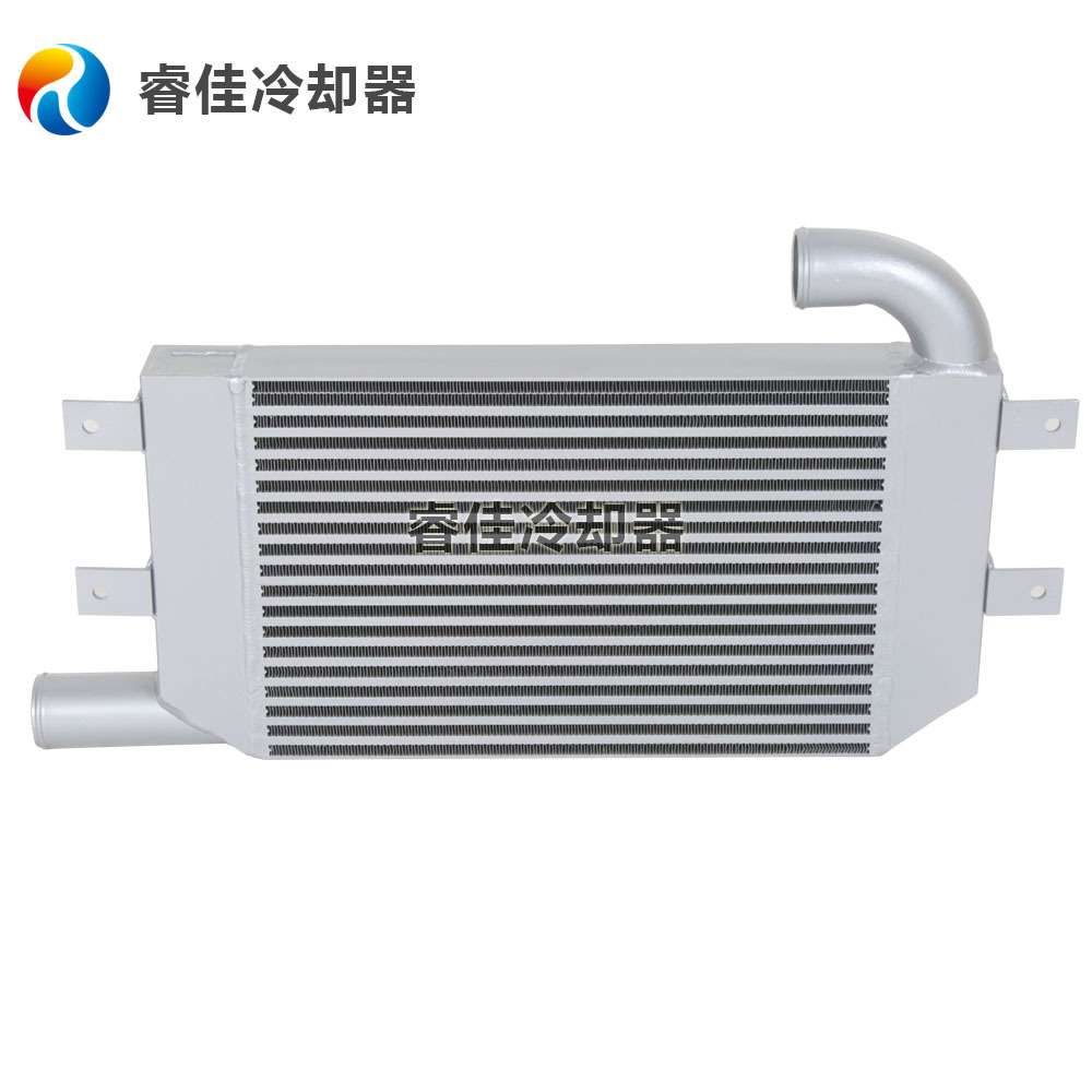 订做睿佳工程车中冷器全铝中冷器水箱散热器工程机械 冷锻散热器