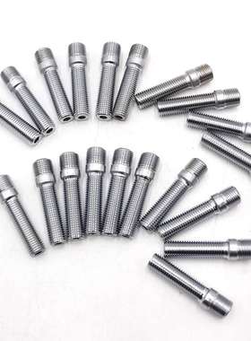 汽车改装轮毂反串螺丝M12 M14螺栓长度50/58mm 20只装反串螺丝