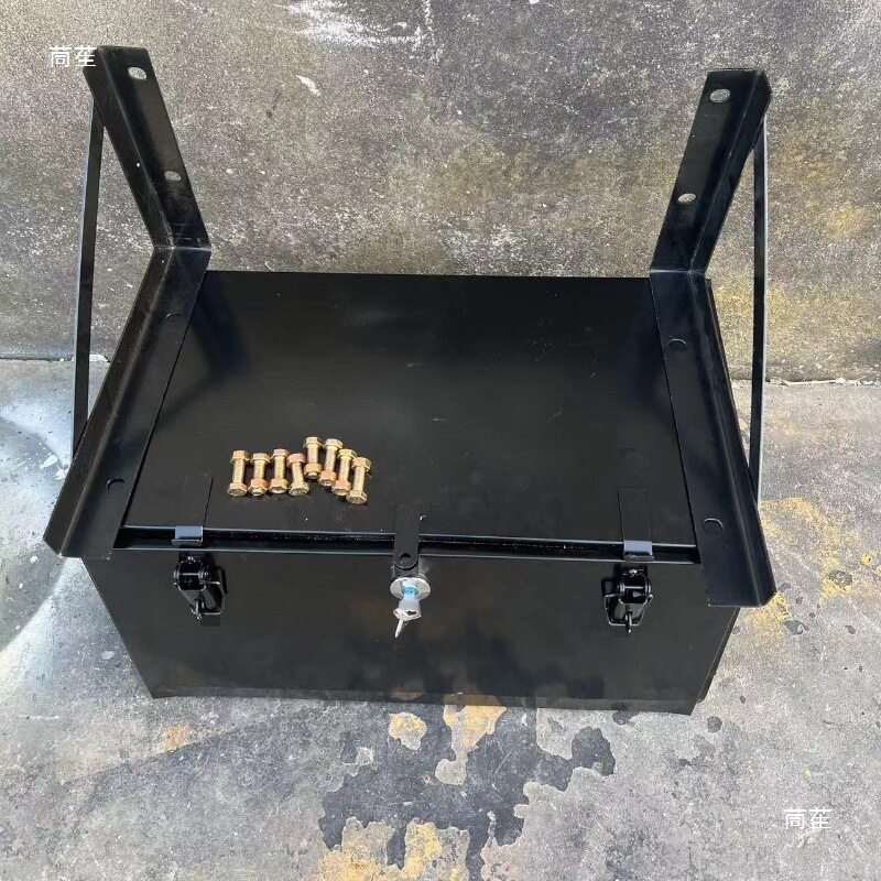 轻卡货车工具箱加装适配重汽大运陕汽加装外挂铁皮工具箱翻盖式