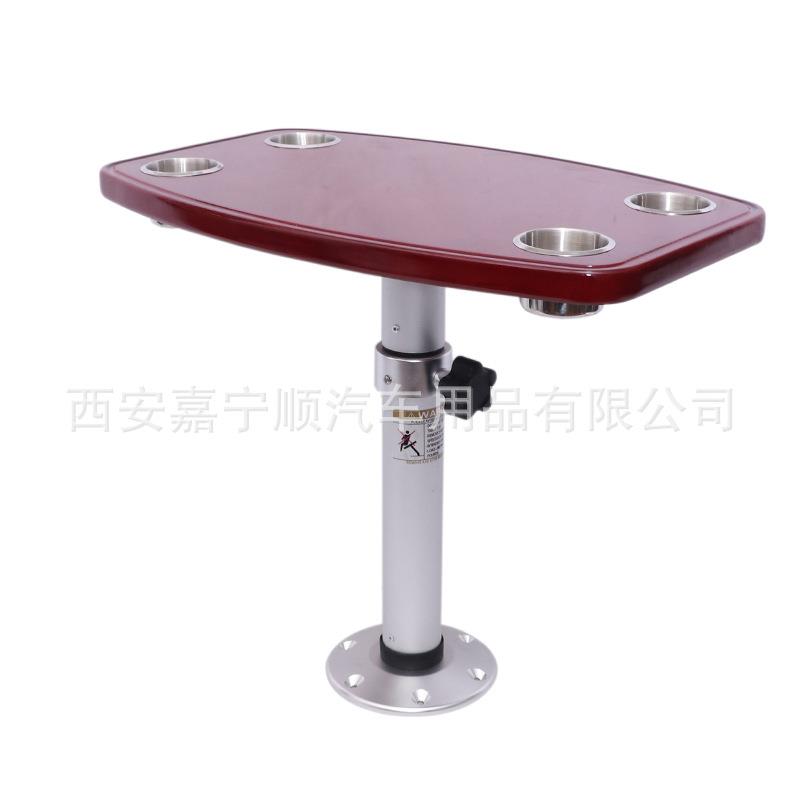 橡木烤漆桌板房车商务车旅居车改装升降桌改装实木整套带升降桌腿