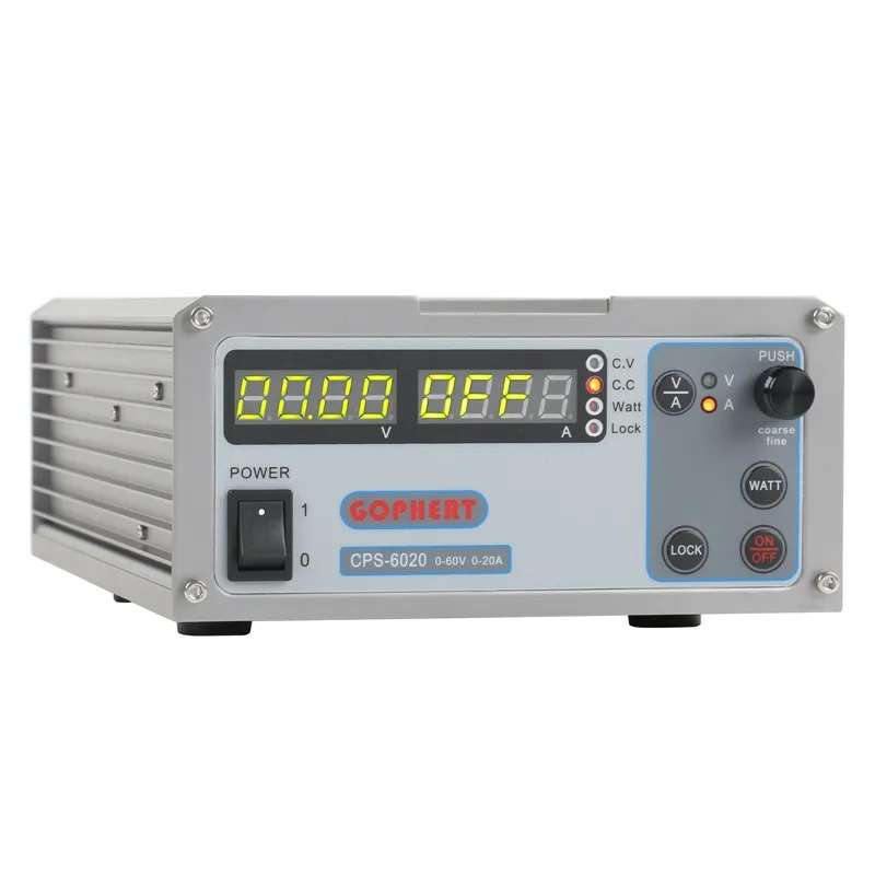 gophert格辉稳压电源CPS6020大功率数控可调压60v20a测试维修实验