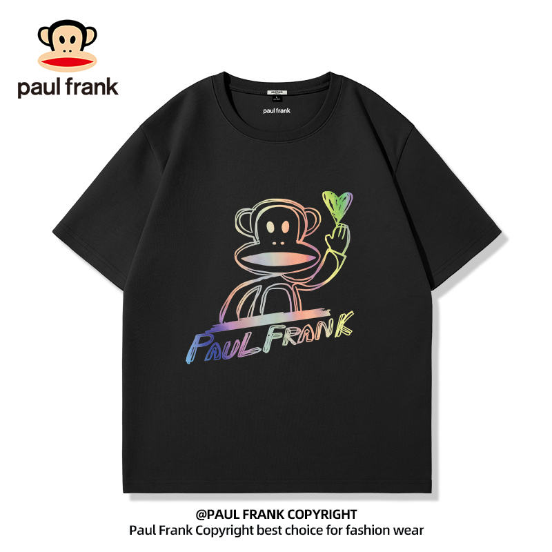 Paul frank/大嘴猴美式高街潮牌短袖T恤男纯棉夏季260克重磅体恤 男装 T恤 原图主图