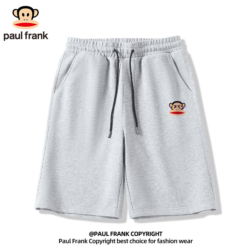 paul frank/大嘴猴美式休闲短裤男纯棉2024新款运动五分裤男夏季
