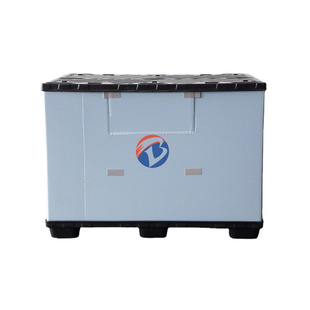 可折叠塑料围板箱 家电零部件围板箱 1470 大型汽车零部件物流箱