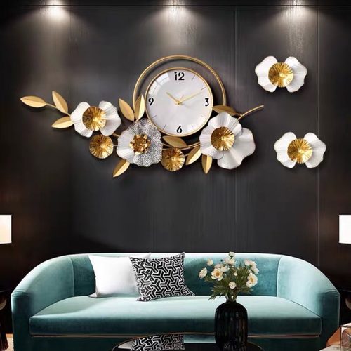 钟表挂钟客厅家用时尚创意现代简约装饰艺术轻奢风北欧式挂墙时钟