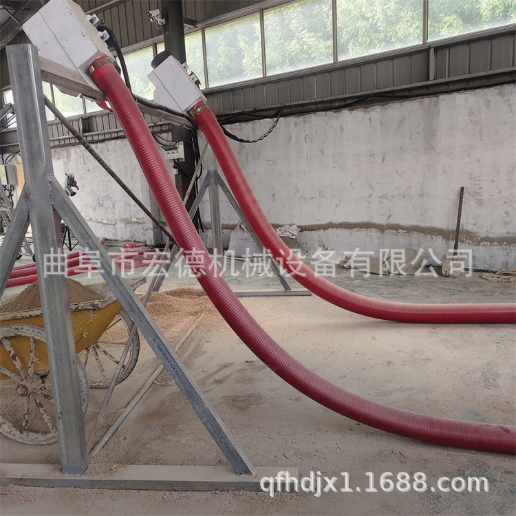 电动牛筋软管吸玉米机 农用散粮食装车吸粮机 工地沙子水泥吸料机